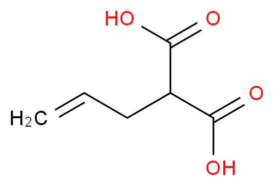 2-(prop-2-en-1-yl)propanedioic acid_分子结构_CAS_2583-25-7