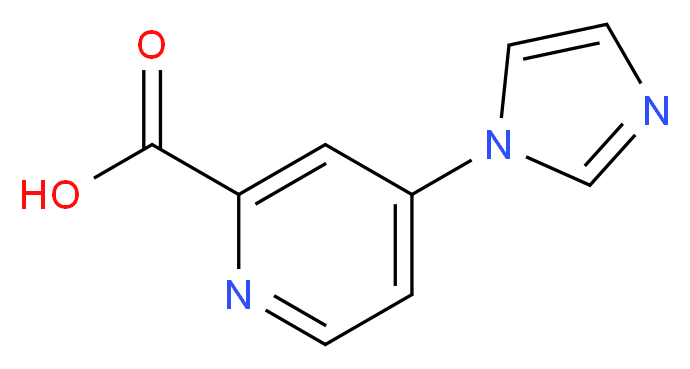 4-(1H-Imidazol-1-yl)pyridine-2-carboxylic acid 97%_分子结构_CAS_914637-20-2)