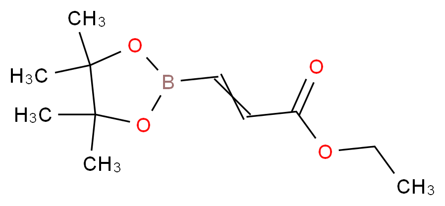 2-ETHOXYCARBONYLVINYLBORONIC ACID PINACOL ESTER_分子结构_CAS_1009307-13-4)