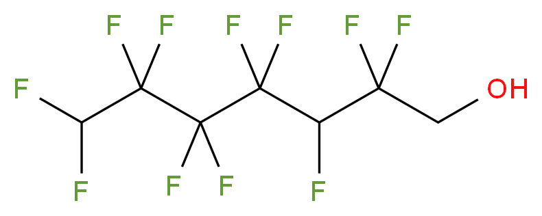 2,2,3,4,4,5,5,6,6,7,7-undecafluoroheptan-1-ol_分子结构_CAS_82793-41-7