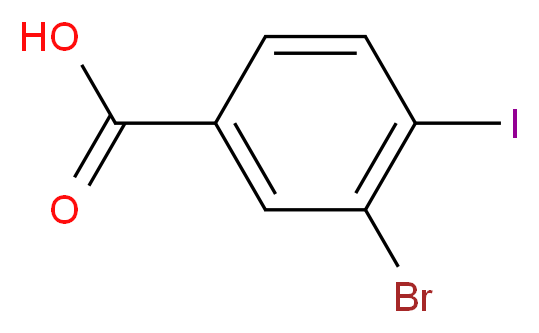 3-bromo-4-iodobenzoic acid_分子结构_CAS_249647-25-4)