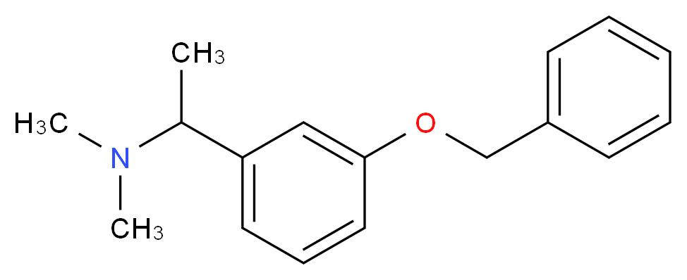 {1-[3-(benzyloxy)phenyl]ethyl}dimethylamine_分子结构_CAS_1111083-50-1