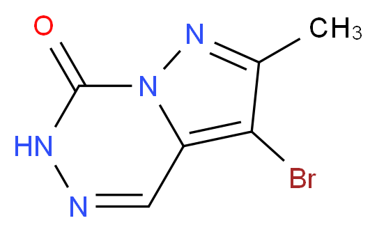 3-bromo-2-methylpyrazolo[1,5-d][1,2,4]triazin-7(6H)-one_分子结构_CAS_1215295-89-8)