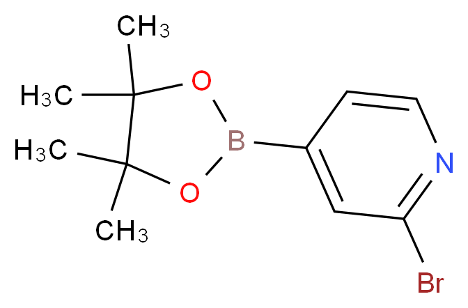 2-Bromo-4-(4,4,5,5-tetramethyl-1,3,2-dioxaborolan-2-yl)pyridine_分子结构_CAS_458532-82-6)