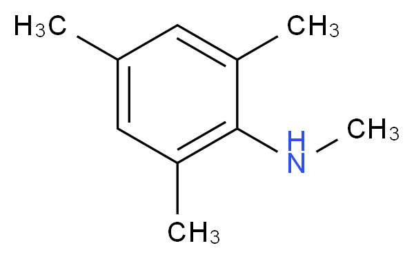 N,2,4,6-tetramethylaniline_分子结构_CAS_13021-14-2