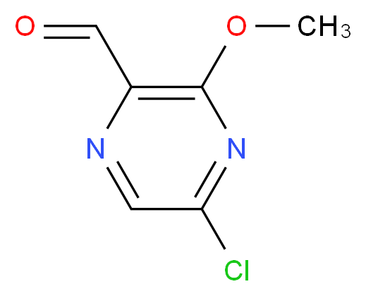 5-CHLORO-3-METHOXYPYRAZINE-2-CARBALDEHYDE_分子结构_CAS_614730-18-6)