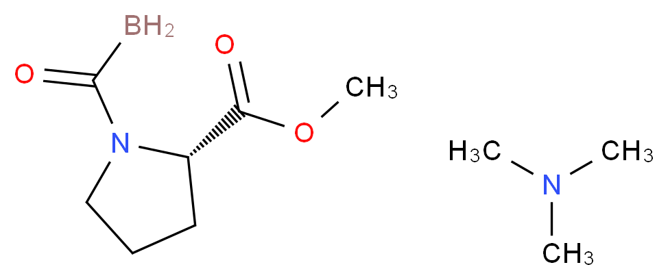 N-(Trimethylamine-boranecarbonyl)proline methyl ester_分子结构_CAS_125893-97-2)