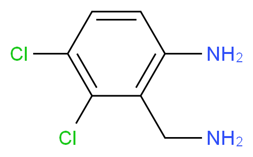 2-aminomethyl-3,4-dichlorophenylamine_分子结构_CAS_147249-42-1)