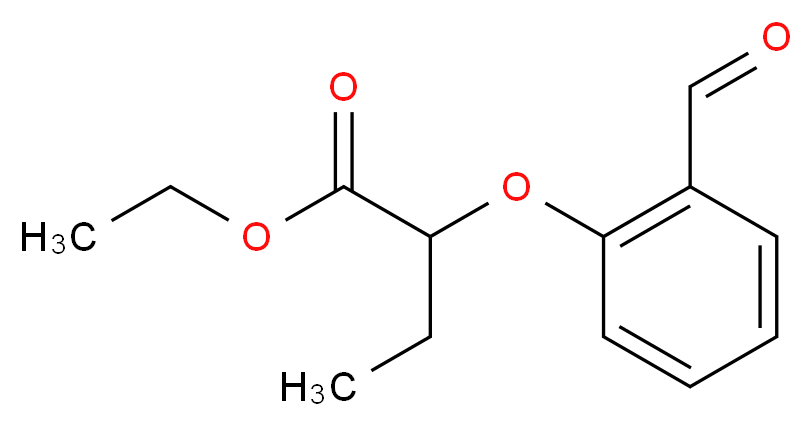 Ethyl 2-(2-formylphenoxy)butanoate_分子结构_CAS_86602-60-0)