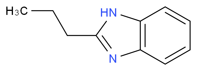 2-propyl-1H-1,3-benzodiazole_分子结构_CAS_5465-29-2