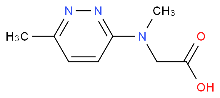 [Methyl-(6-methyl-pyridazin-3-yl)-amino]-acetic acid_分子结构_CAS_)