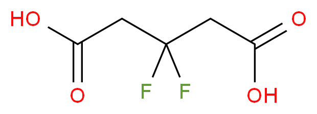 3,3-difluoropentanedioic acid_分子结构_CAS_41131-19-5