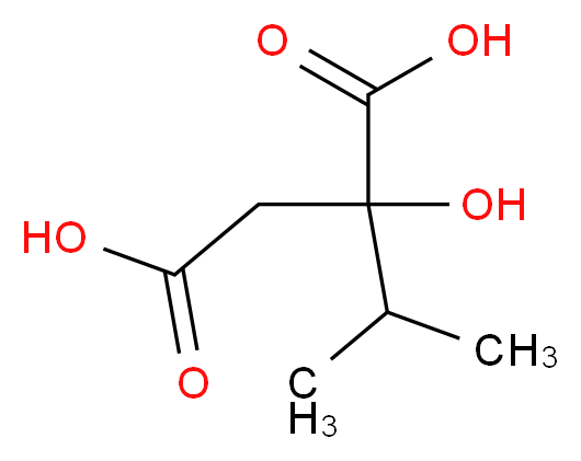 2-hydroxy-2-(propan-2-yl)butanedioic acid_分子结构_CAS_3237-44-3