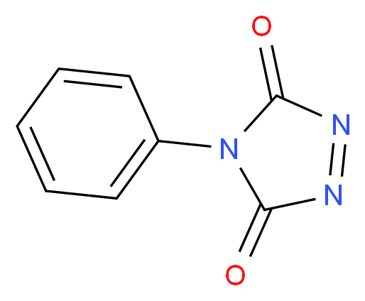 4-phenyl-4,5-dihydro-3H-1,2,4-triazole-3,5-dione_分子结构_CAS_4233-33-4