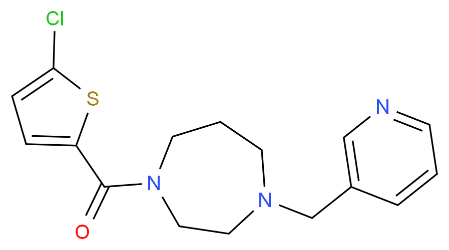 1-[(5-chloro-2-thienyl)carbonyl]-4-(3-pyridinylmethyl)-1,4-diazepane_分子结构_CAS_)