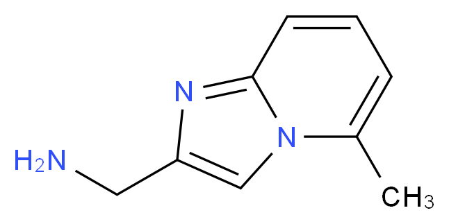 {5-methylimidazo[1,2-a]pyridin-2-yl}methanamine_分子结构_CAS_880361-80-8
