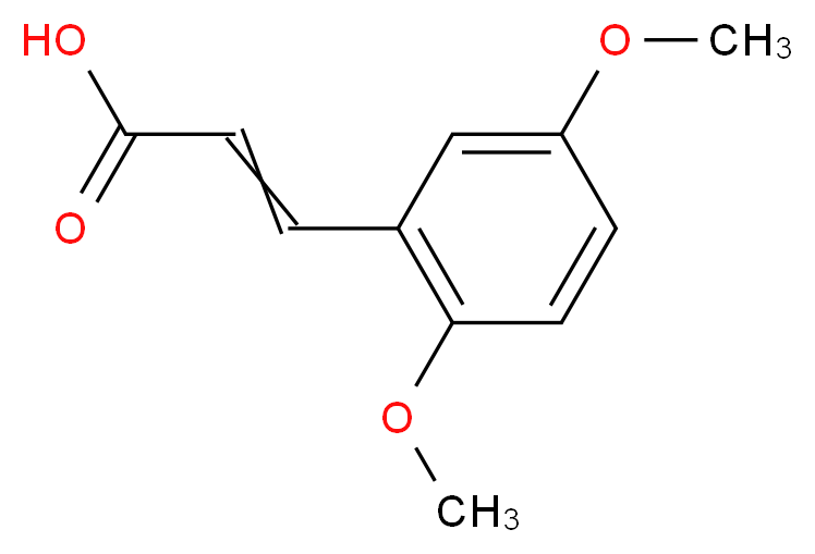 3-(2,5-DiMethoxyphenyl)acrylic acid_分子结构_CAS_10538-51-9)