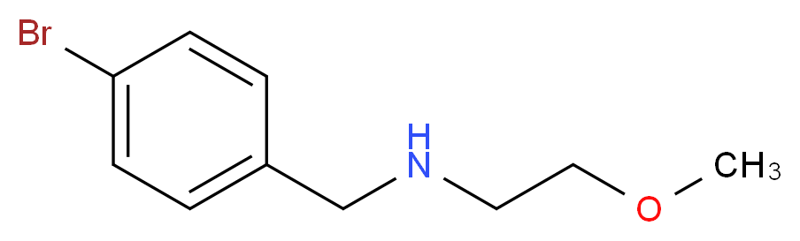 [(4-bromophenyl)methyl](2-methoxyethyl)amine_分子结构_CAS_728948-30-9