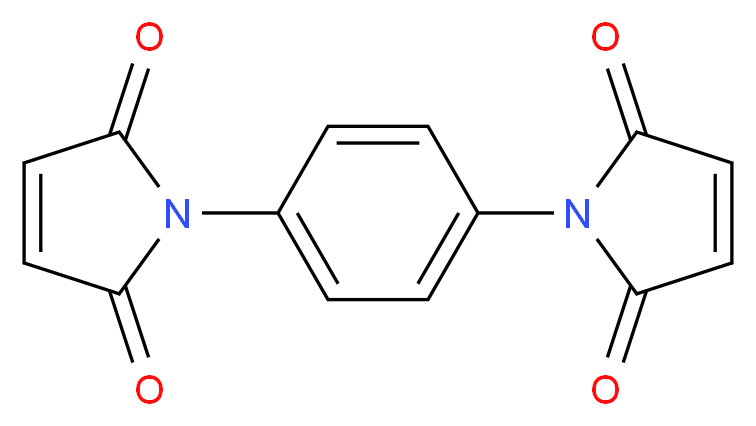 1-[4-(2,5-dioxo-2,5-dihydro-1H-pyrrol-1-yl)phenyl]-2,5-dihydro-1H-pyrrole-2,5-dione_分子结构_CAS_3278-31-7