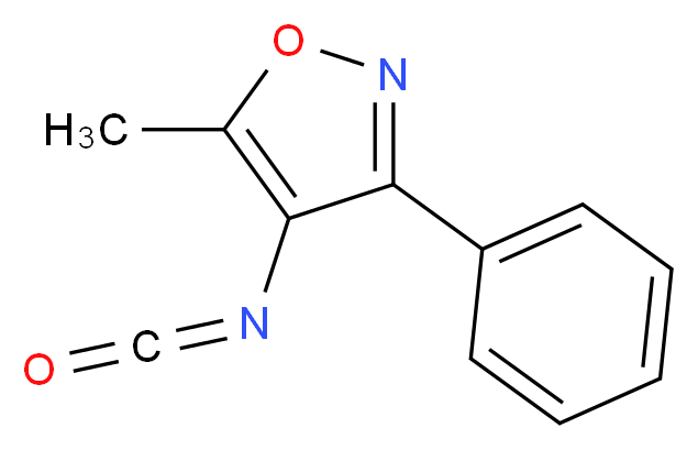 4-isocyanato-5-methyl-3-phenyl-1,2-oxazole_分子结构_CAS_268748-84-1