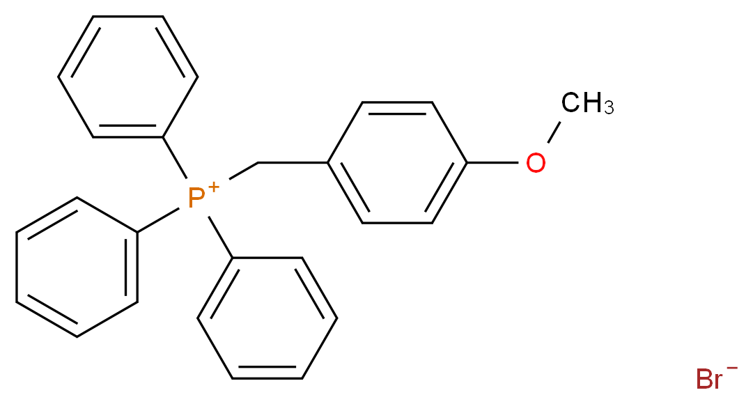 (4-Methoxybenzyl)tris(phenyl)phosphonium bromide_分子结构_CAS_1530-38-7)