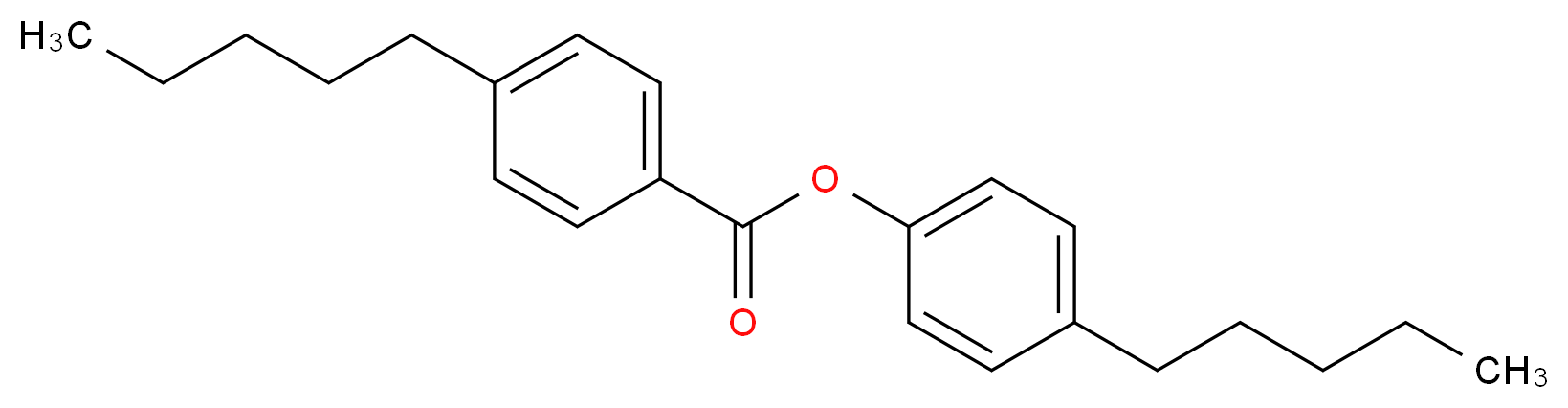 4-pentylphenyl 4-pentylbenzoate_分子结构_CAS_74305-48-9