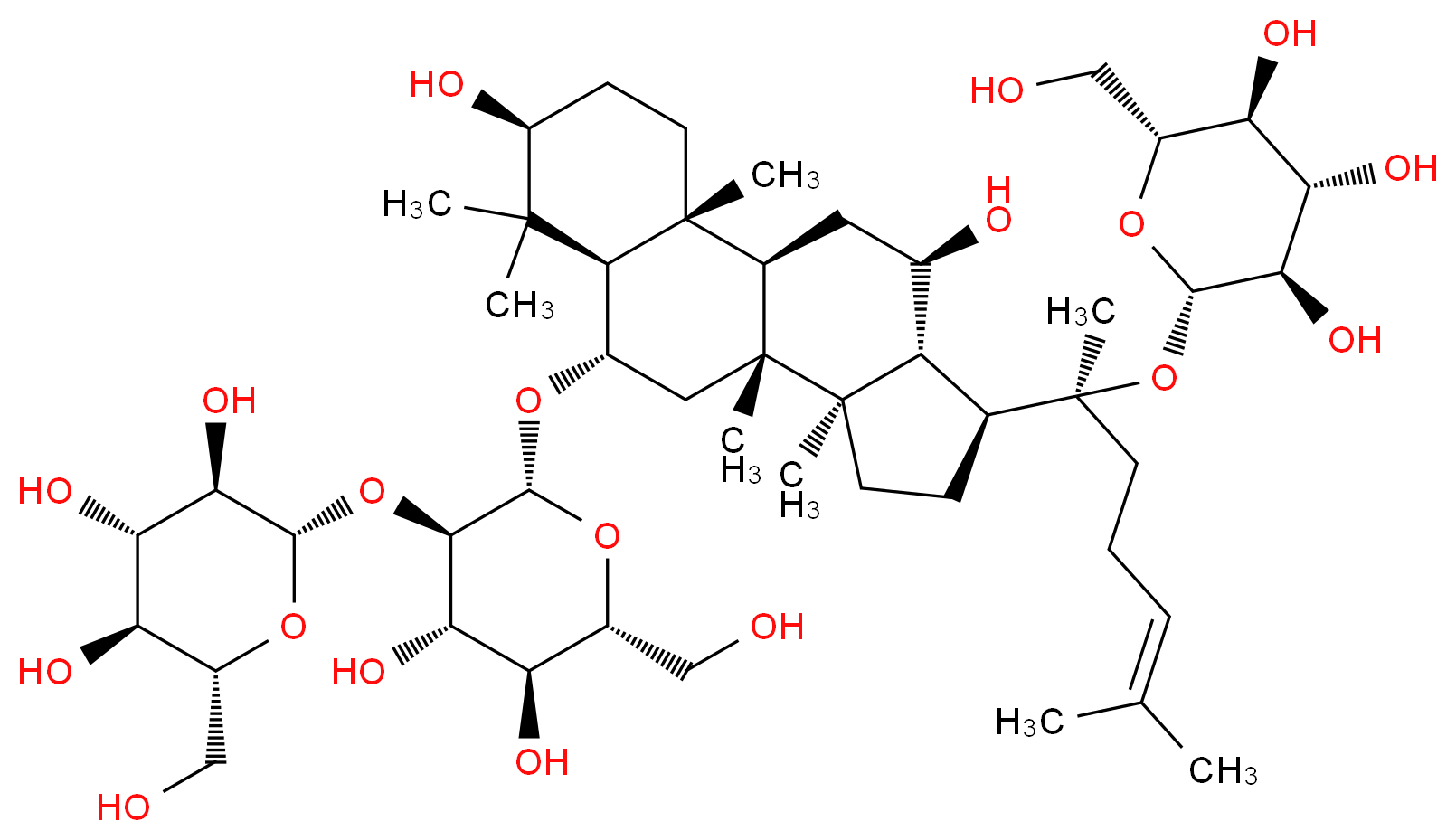 GINSENOSIDE RD_分子结构_CAS_52705-93-87)