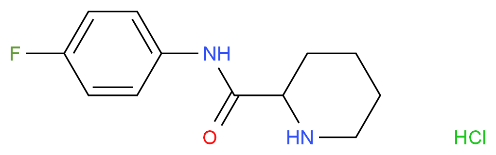 N-(4-Fluorophenyl)-2-piperidinecarboxamide hydrochloride_分子结构_CAS_)