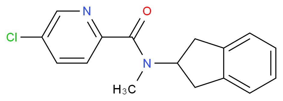5-chloro-N-(2,3-dihydro-1H-inden-2-yl)-N-methylpyridine-2-carboxamide_分子结构_CAS_)