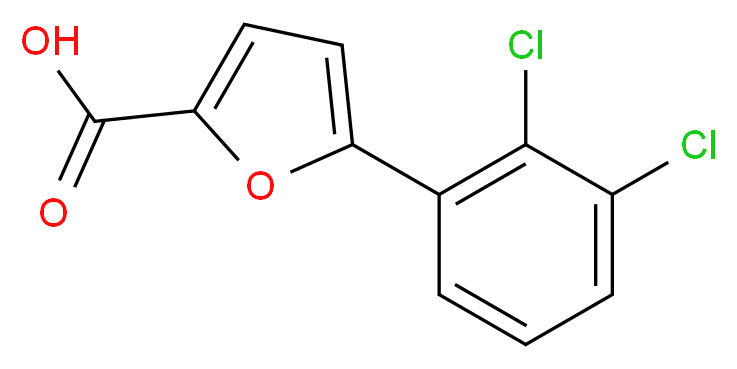 5-(2,3-dichlorophenyl)furan-2-carboxylic acid_分子结构_CAS_55462-54-9