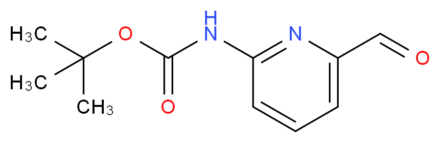 tert-butyl 6-formylpyridin-2-ylcarbamate_分子结构_CAS_956523-98-1)