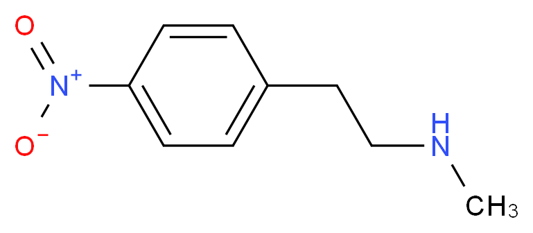 methyl[2-(4-nitrophenyl)ethyl]amine_分子结构_CAS_166943-39-1