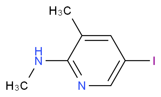 5-iodo-N,3-dimethylpyridin-2-amine_分子结构_CAS_942206-33-9