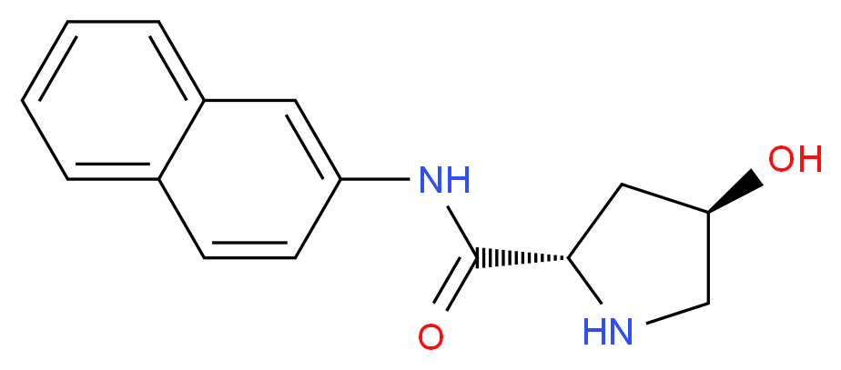 trans 4-Hydroxy-L-proline β-Naphthylamide_分子结构_CAS_3326-64-5)