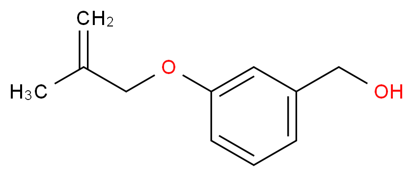 {3-[(2-methylprop-2-en-1-yl)oxy]phenyl}methanol_分子结构_CAS_38002-96-9