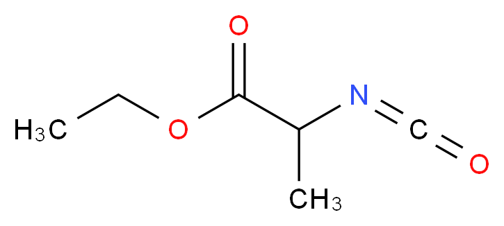 ethyl 2-isocyanatopropanoate_分子结构_CAS_13794-28-0