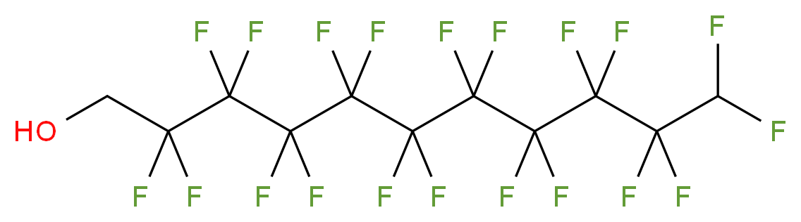 2,2,3,3,4,4,5,5,6,6,7,7,8,8,9,9,10,10,11,11-icosafluoroundecan-1-ol_分子结构_CAS_307-70-0