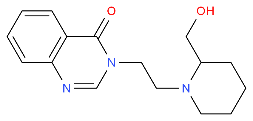 3-{2-[2-(hydroxymethyl)piperidin-1-yl]ethyl}quinazolin-4(3H)-one_分子结构_CAS_)