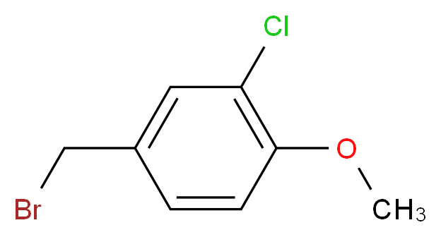 4-Bromomethyl-2-chloro-1-methoxybenzene_分子结构_CAS_320407-92-9)