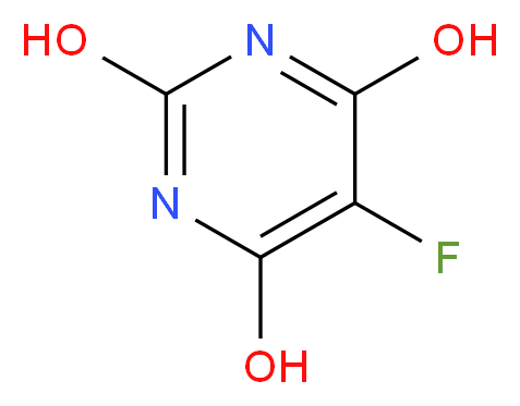 5-fluoropyrimidine-2,4,6-triol_分子结构_CAS_767-80-6