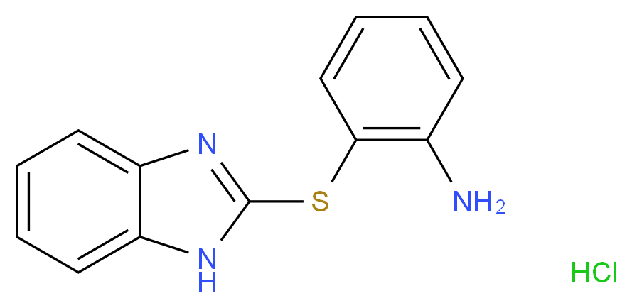 2-(1H-1,3-benzodiazol-2-ylsulfanyl)aniline hydrochloride_分子结构_CAS_69104-73-0