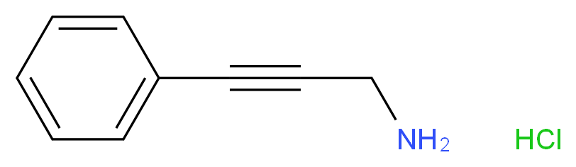 3-phenylprop-2-yn-1-amine hydrochloride_分子结构_CAS_30011-36-0