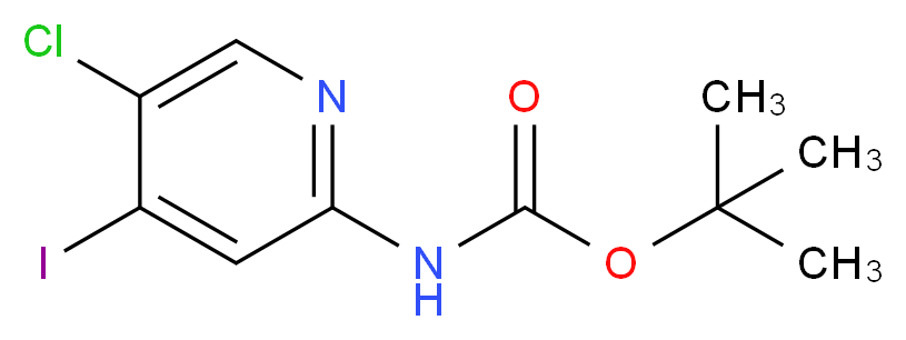 TERT-BUTYL 5-CHLORO-4-IODOPYRIDIN-2-YLCARBAMATE_分子结构_CAS_)