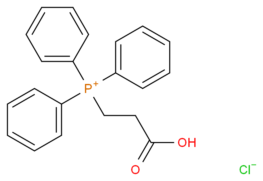 (2-carboxyethyl)triphenylphosphanium chloride_分子结构_CAS_36626-29-6