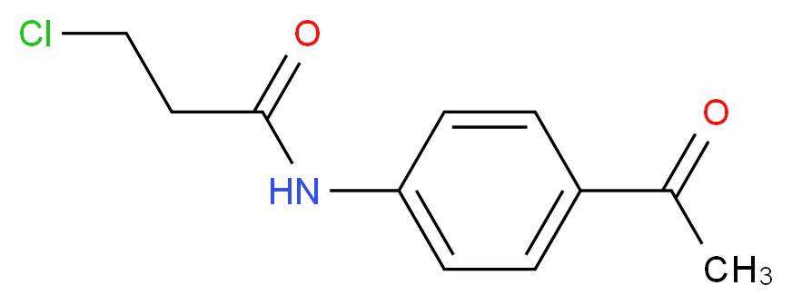 N-(4-Acetylphenyl)-3-chloropropanamide_分子结构_CAS_51256-02-1)