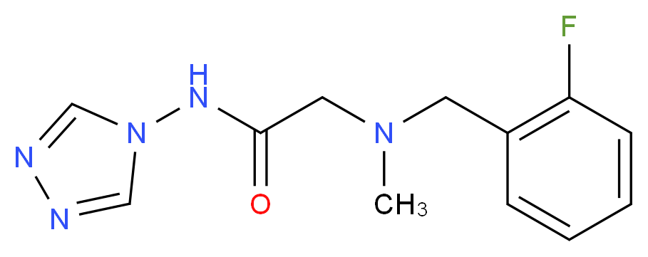 N~2~-(2-fluorobenzyl)-N~2~-methyl-N~1~-4H-1,2,4-triazol-4-ylglycinamide_分子结构_CAS_)