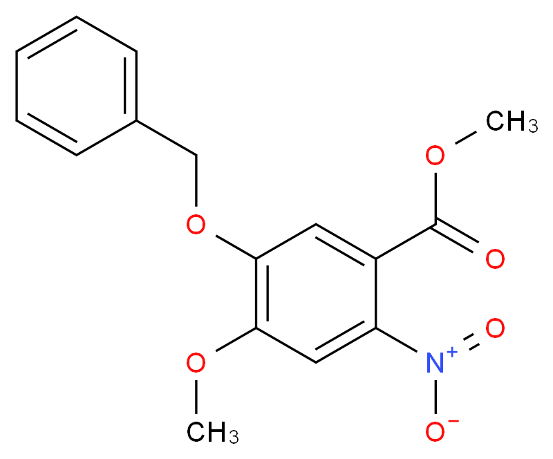 Methyl 5-benzyloxy-4-methoxy-2-nitrobenzoate_分子结构_CAS_164161-49-3)