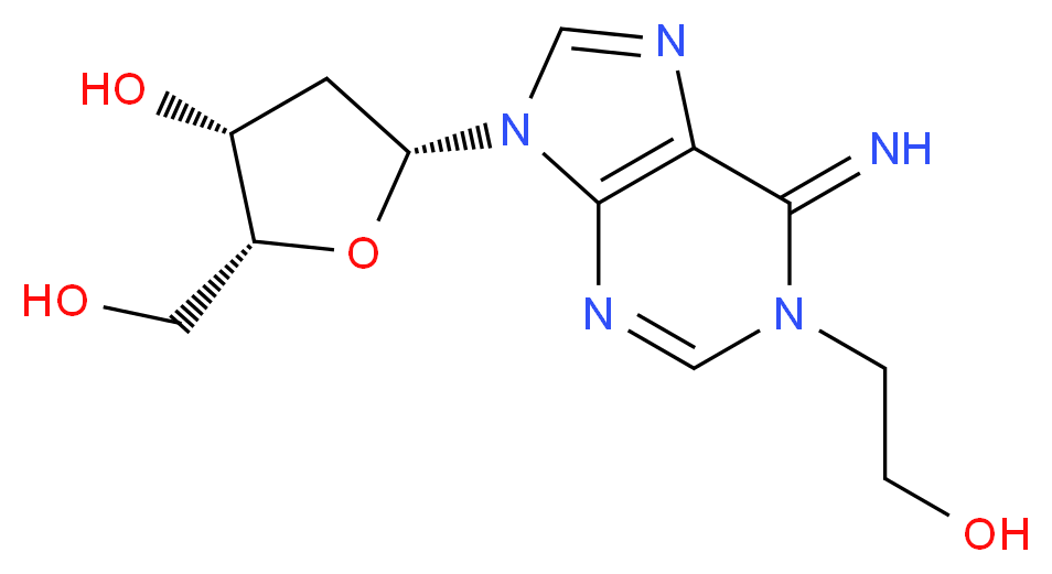 1-Hydroxyethyl-2'-deoxyadenosine_分子结构_CAS_142997-59-9)