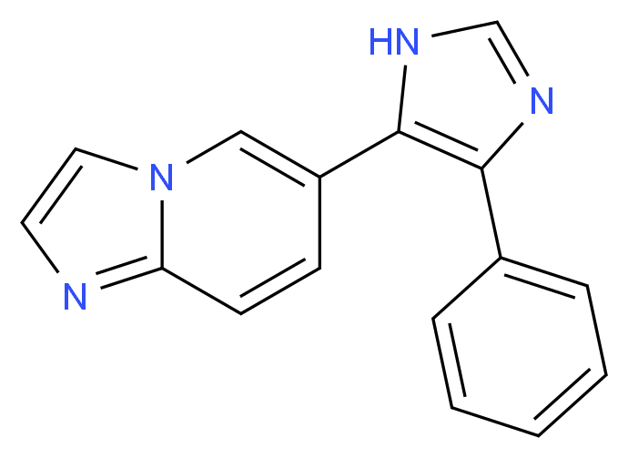 6-(4-phenyl-1H-imidazol-5-yl)imidazo[1,2-a]pyridine_分子结构_CAS_)