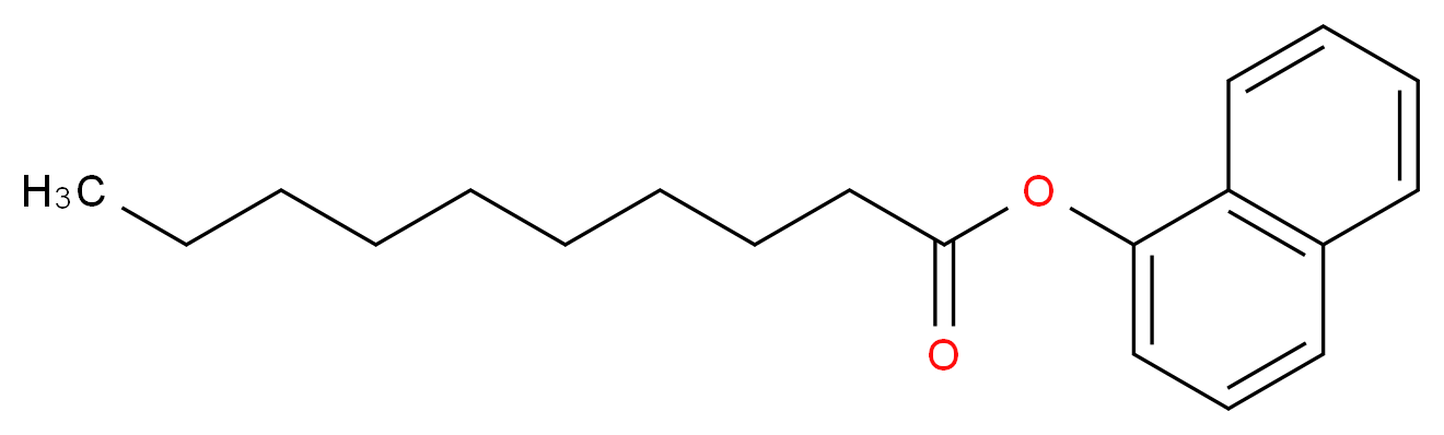 naphthalen-1-yl decanoate_分子结构_CAS_52664-28-5
